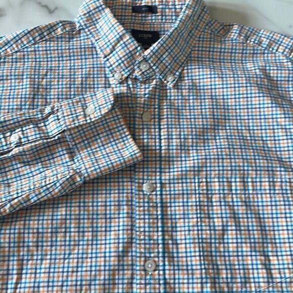 J Crew Slim Fit Button Down Cotton Shirt Mens L - Picture 2 of 8